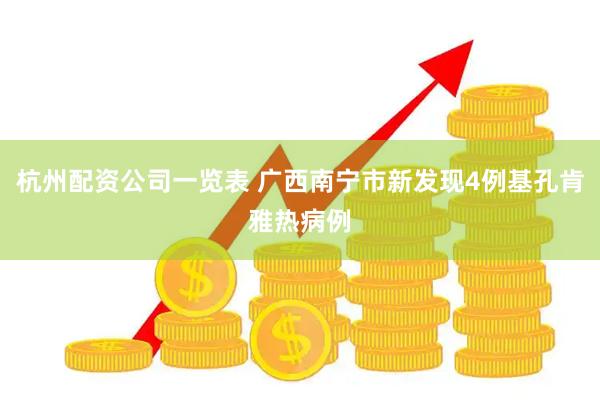 杭州配资公司一览表 广西南宁市新发现4例基孔肯雅热病例