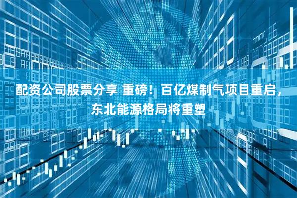 配资公司股票分享 重磅！百亿煤制气项目重启，东北能源格局将重塑